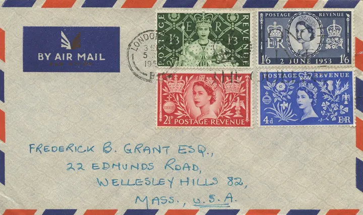 1953_Coron_Airmail