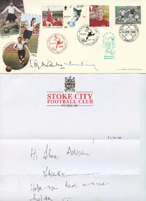 Stanley Matthews - Famous Footballer - Signed Cover & Letter Stanley Matthews - Famous Footballer - Signed Cover & Letter